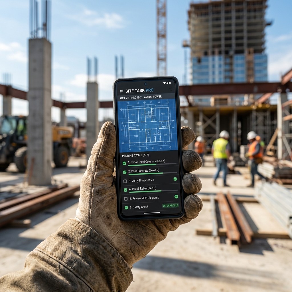 Application mobile de suivi de chantier intuitive avec vue des plans
